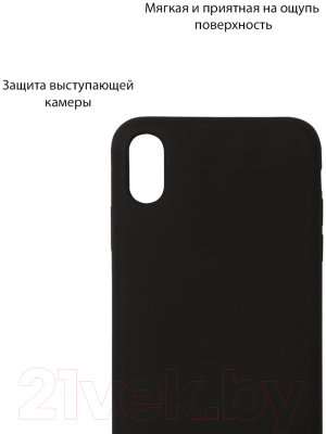 Чехол-накладка Volare Rosso Suede для Galaxy A10 2019 (черный)