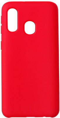 Чехол-накладка Volare Rosso Suede для Galaxy A40 (2019) (красный)