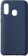 Чехол-накладка Volare Rosso Suede для Galaxy A40 (2019) (синий) - 