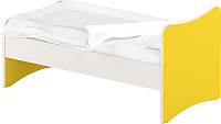 Односпальная кровать детская Славянская столица ДУ-КО12-13 (белый/желтый) - 