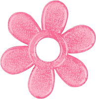 Прорезыватель для зубов BabyOno Цветок / 1060 (розовый) - 