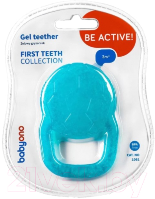 Прорезыватель для зубов BabyOno Мяч / 1061 (синий)