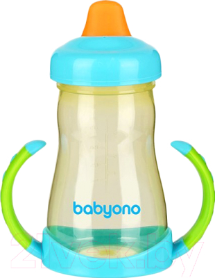 Поильник BabyOno 208 с мягким носиком (220мл)