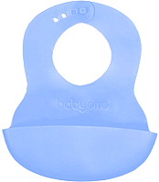 Нагрудник детский BabyOno 835 с регулируемой застёжкой (голубой) - 
