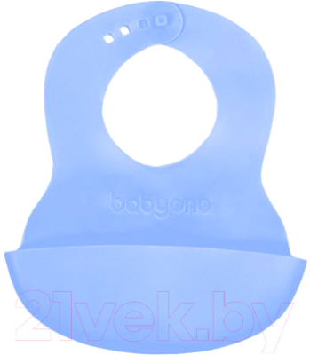 Нагрудник детский BabyOno 835 с регулируемой застёжкой (голубой)