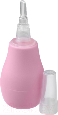 Аспиратор детский BabyOno Для носа с пластиковым наконечником 043 (розовый)