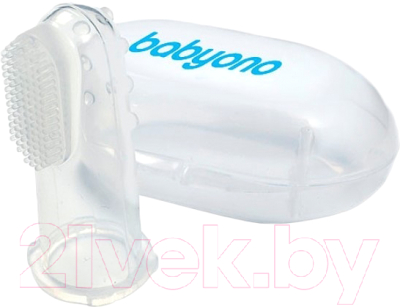 Зубная щетка для новорожденных BabyOno 0м+ / 723 (прозрачный)