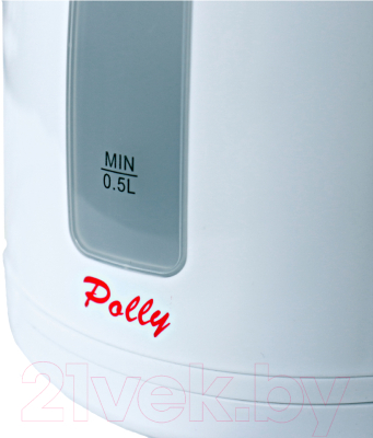 Электрочайник Polly EK-17 (белый) - Электрочайник Polly ЕК-17. Внешняя шкала уровня воды