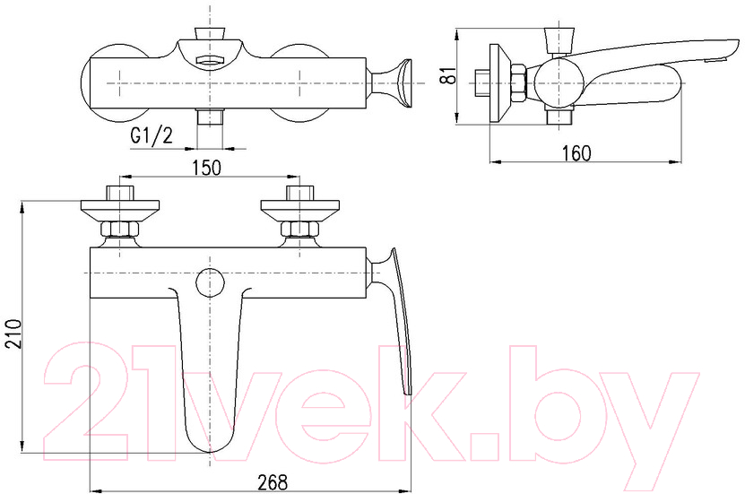 Смеситель Slezak RAV Tigris TG154.5