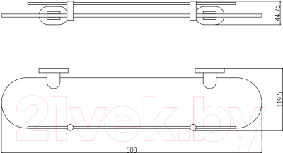 Полка для ванной Slezak RAV Yukon YUA0900-50CB