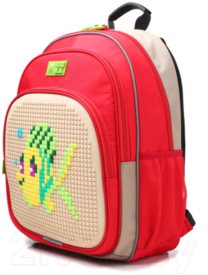 Школьный рюкзак 4ALL Kids / RK61-04N (красный/бежевый)