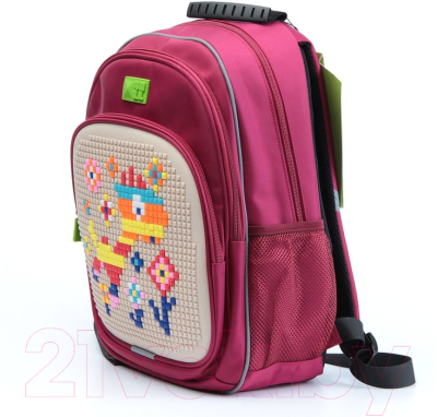 Школьный рюкзак 4ALL Kids / RK61-12N (малиновый/бежевый)