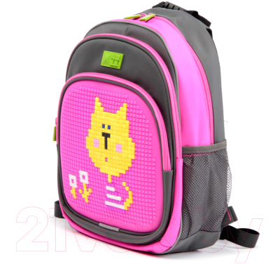 Школьный рюкзак 4ALL Kids / RK61-13N (серый/розовый)