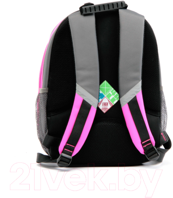 Школьный рюкзак 4ALL Kids / RK61-13N (серый/розовый)