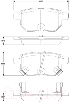 Изображение товара Тормозные колодки TRW GDB3454
