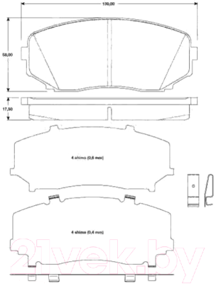 Тормозные колодки TRW GDB3471