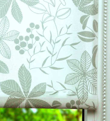 Рулонная штора Lm Decor Флауэр LM 45-02 78x160 (серый)