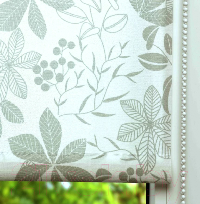 Рулонная штора Lm Decor Флауэр LM 45-02 150x170 (серый)