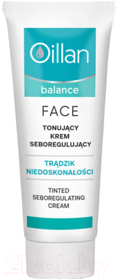 

Крем для лица Oillan, Balance себорегулирующий тонирующий