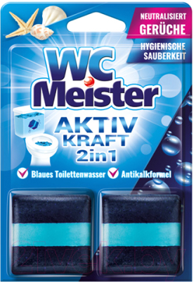 Чистящее средство для унитаза Wasche Meister Aktiv Kraft Океан 2 in 1
