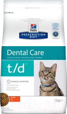 

Корм для кошек Hill's, Prescription Diet Dental Care t/d Chicken