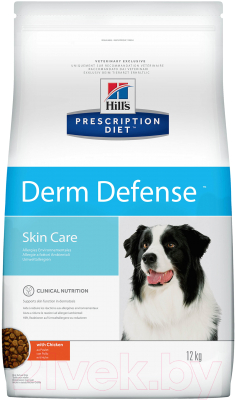 Сухой корм для собак Hill's Prescription Diet Derm Defense Skin Care Chicken (12кг)