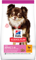 Корм для собак Hill's Science Plan Light Adult Small & Miniature Chicken (1.5кг) - 