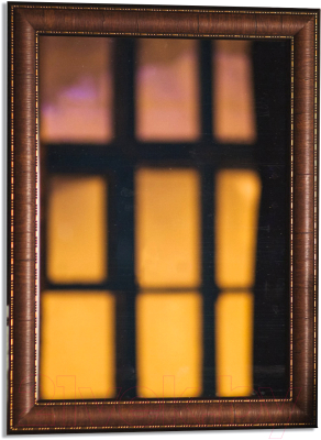Зеркало BDC Decor W176-2 80x60 (темно-бордовый)