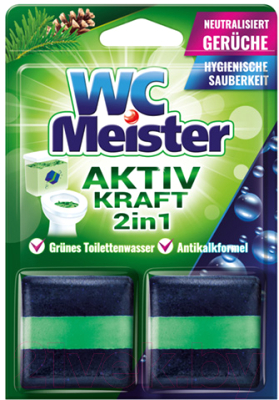 Чистящее средство для унитаза Wasche Meister Aktiv Kraft Лес 2 in 1