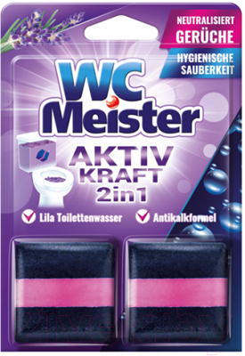 Чистящее средство для унитаза Wasche Meister Aktiv Kraft Лаванда 2 in 1