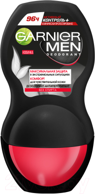 

Антиперспирант шариковый Garnier, Mineral Men активный контроль+