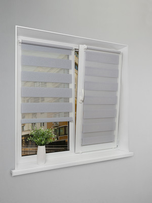 Рулонная штора Lm Decor Сити ДН LB 60-02 48x160 (серый) - 