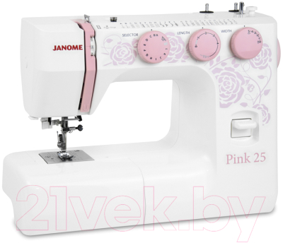 Швейная машина Janome белый/розовый