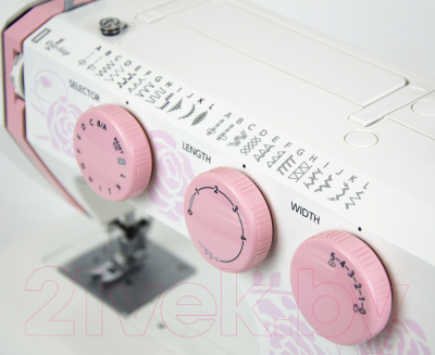 Швейная машина Janome белый/розовый
