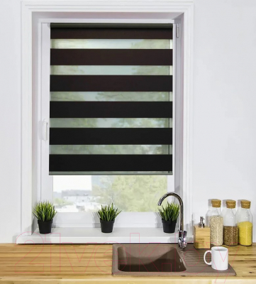 Рулонная штора Lm Decor Сити ДН LB 60-05 78x160 (шоколад)
