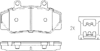 

Тормозные колодки, PBP628