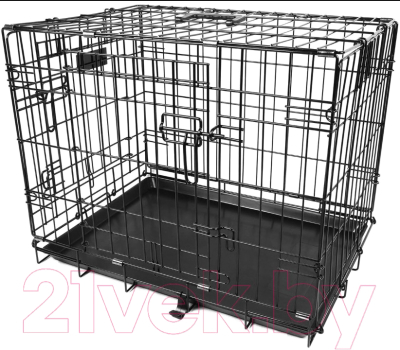 Клетка для животных Duvo Plus Pet Kennel Medium 780/481/DV (черный)