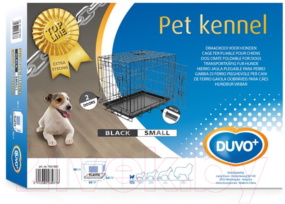 Клетка для животных Duvo Plus Pet Kennel Small 780/480/DV