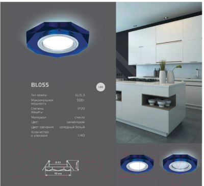 Точечный светильник Gauss Backlight BL055