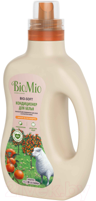 Кондиционер для белья BioMio Bio-Soft экологичный мандарин концентрат (1л)