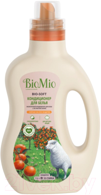 Кондиционер для белья BioMio Bio-Soft экологичный мандарин концентрат (1л)