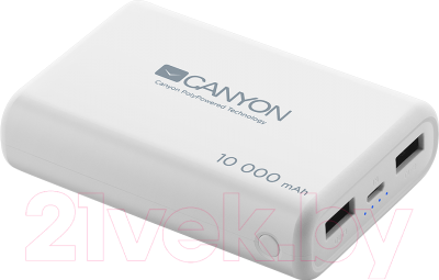 Портативное зарядное устройство Canyon CNS-CPBP10W (белый)