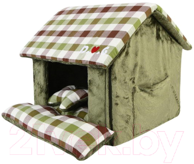 Домик для животных Puppia Beaufort House / PASA-AU1619-OL-FR (оливковый)