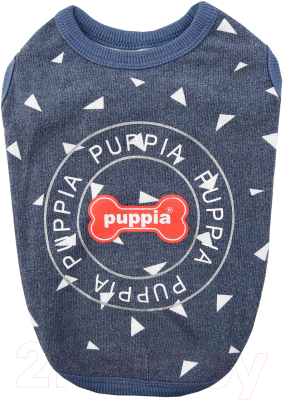 Футболка для животных Puppia Simon / PASA-TS1602-BL-S (синий)