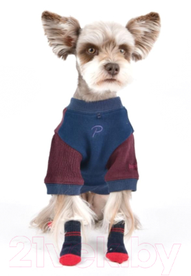 Футболка для животных Puppia Wyatt / PARD-TS1552-NY-L (темно-синий)