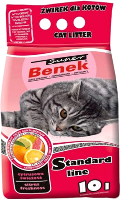 

Наполнитель для туалета Super Benek, Цитрусовая свежесть