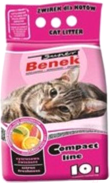 

Наполнитель для туалета Super Benek, Compact Цитрусовая Свежесть