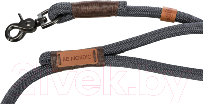 Поводок Trixie Be Nordic 17201 (S/M, темно-серый/коричневый)