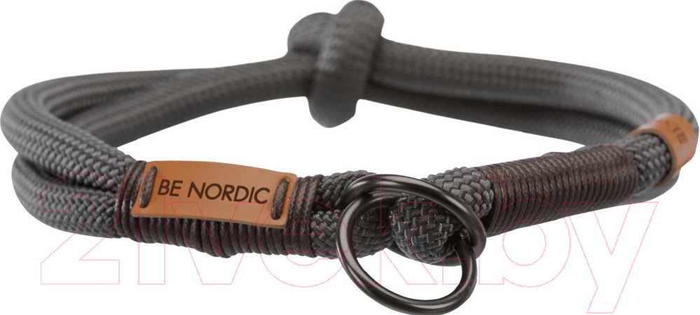 Ошейник-полуудавка Trixie Be Nordic 17291 (L/XL, темно-серый/коричневый) — фото 3