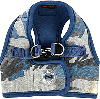 Шлея-жилетка для животных Puppia Ensign / PASA-HB1601-BC-M (синий камуфляж) -